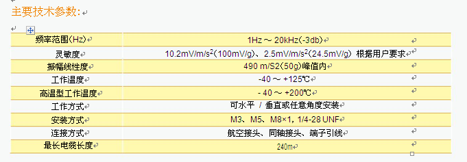 JK9100 系列振动加速度传感器