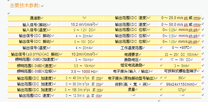 JK7930B03 振动信号变送器